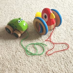 HAPE Pull Toys Bird and Frog